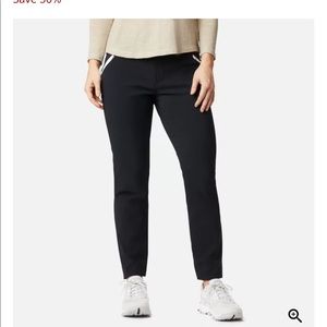 Columbia hiking pants women black size 8 Mt.Powder